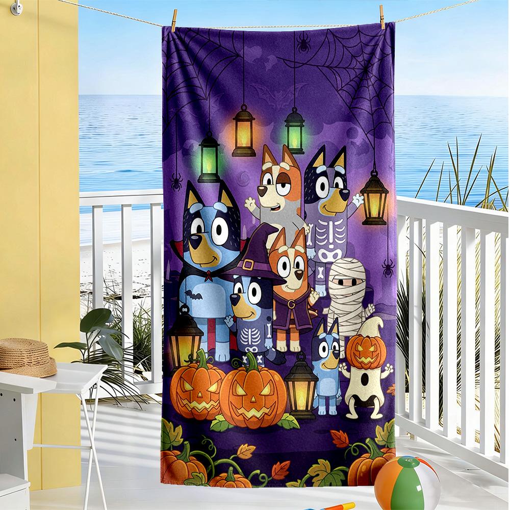 Bluey Beach Towel High Absorbency & Quick-Dry Comfortable Lightweight