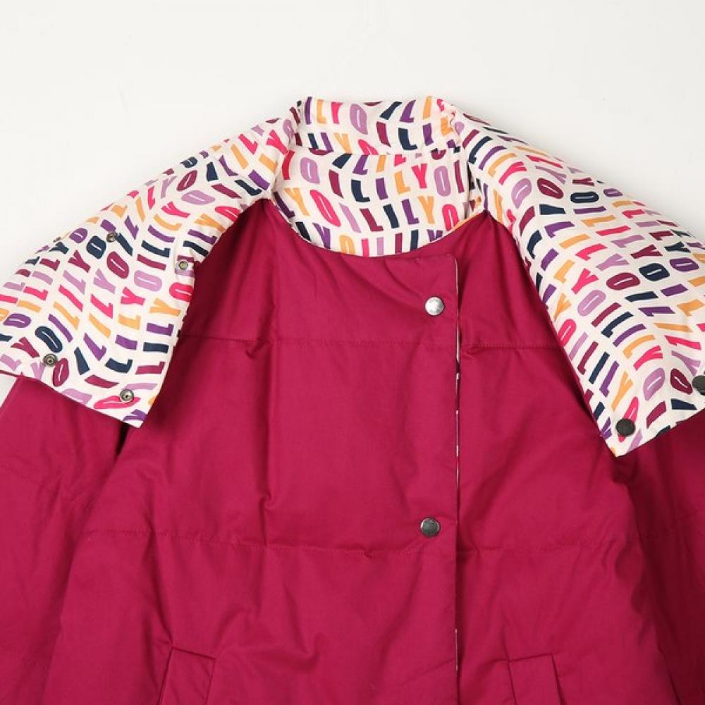 Oilily Reversible Pattern Down Jacket Owdfajp007