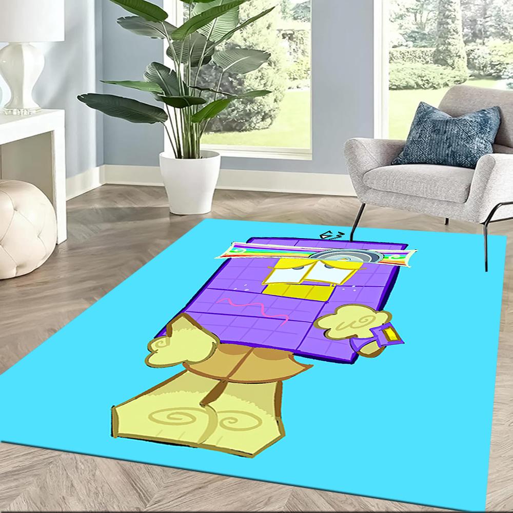 Numberblocks Fußmatte Büroteppich Perfekt für Flur Eingangsbereich Esszimmer Balkon Rutschfeste Matte Büro Heimdekor Perfektes Geschenk für Freunde Familie
