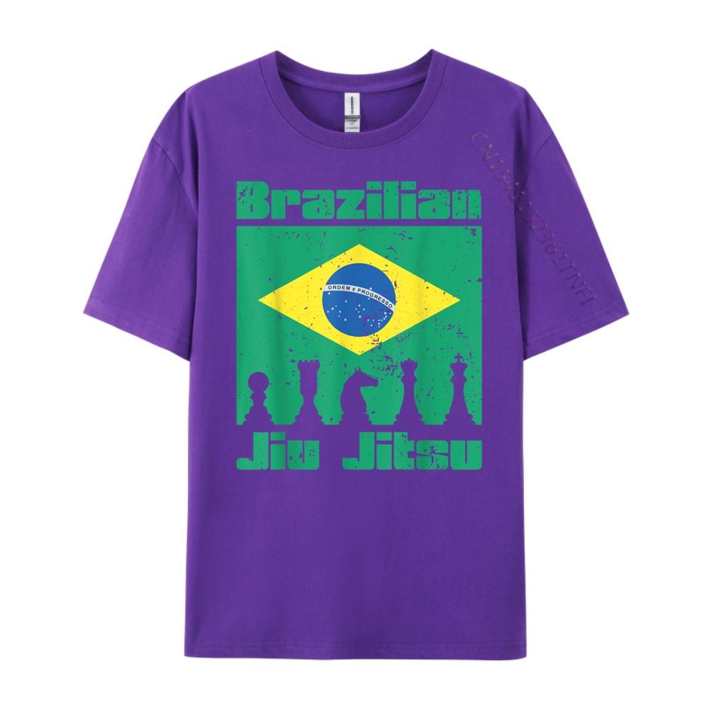 Jiu Jitsu Purple Blue Brown Black Belt Bjj Men Funny Shirts T Shirt Alphabet