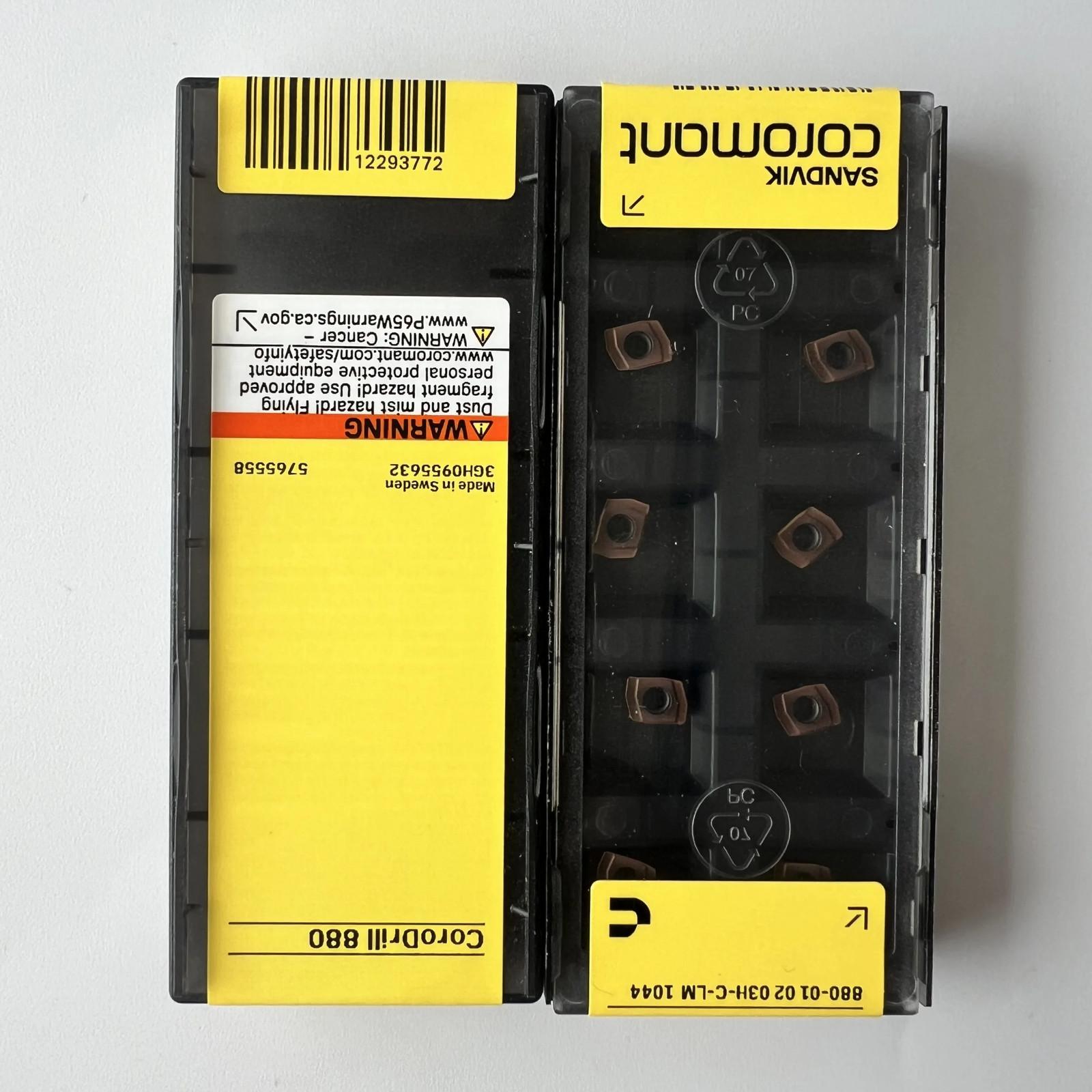 

SANDVIK / 880-010203H-C-LM 1044 / Industrial indexable Carbide Inserts 10 Pcs