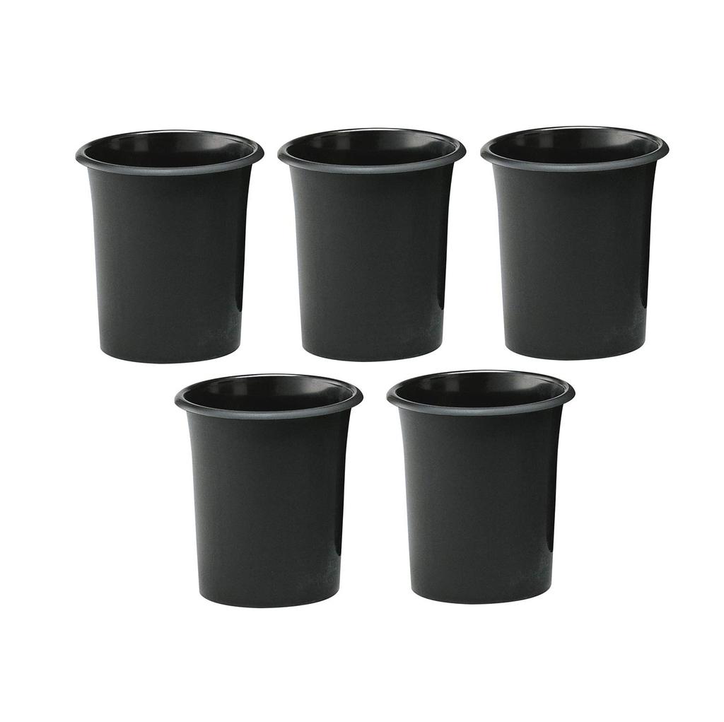 Flower tube, 20-type, black, set of 5