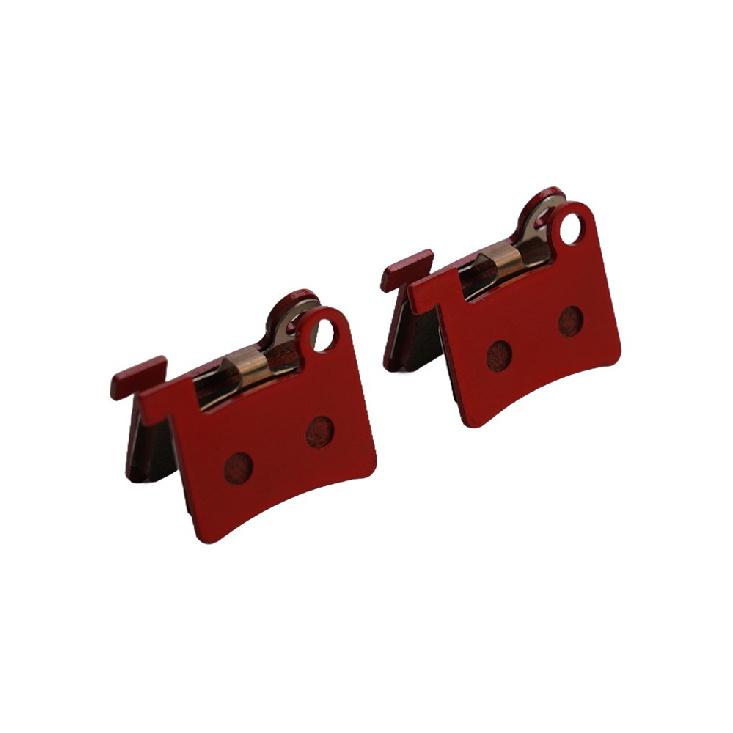 Disc Brake Pads Brake Pads 2pairs Electric Bicycle For Ebikes Calipers semi metal  red