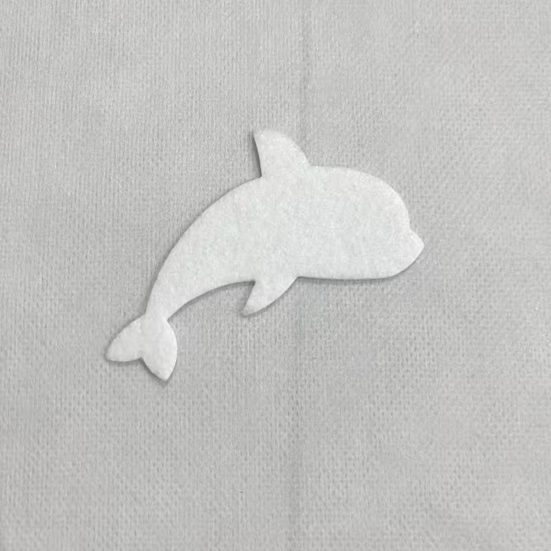 10Pcs Felt Dolphin Decorative Patches Assorted Bright Colors Soft Material For Kids Diy Craft Art Projects