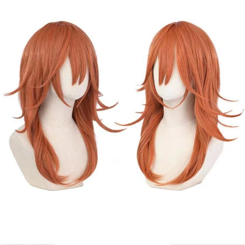 

Парик для косплея ангела-дьявола, оранжево-коричневые термостойкие волосы, парики для вечеринки в стиле аниме на Хэллоуин Wig Only бежевый