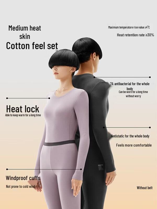 Women's Thickened Velvet-Lined Thermal Underwear Set