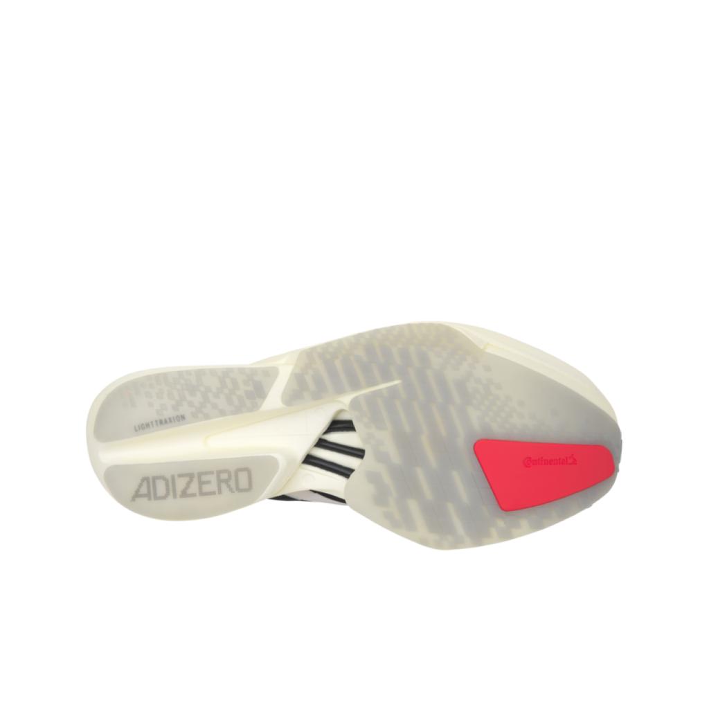 adidas Adizero Adios Pro 4 Branco Preto Tênis Masculinos Branco-Nuvem Preto-Essencial Prateado-Metálico JR1094