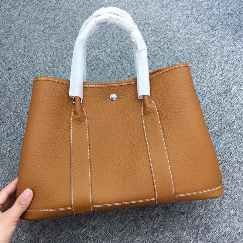 Layer Lychee Pattern Cowhide Garden Bag Fashionable Simple Large-capacity Portable Single-shoulder Diagonal Leather
