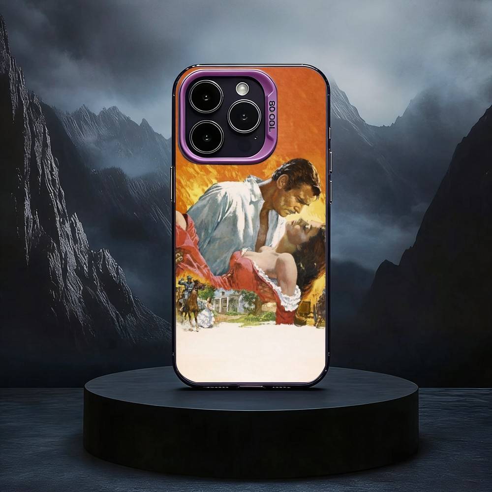 

Love Gone with the Wind Phone Case For iPhone17,16,15,14,13,12,11 Plus,Pro Max Black Candy silver phone case iPhoneXSMAX