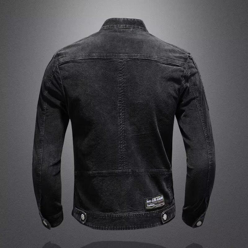 Versatile Trendy Spring Youth Stand Collar Motorcycle Jacket