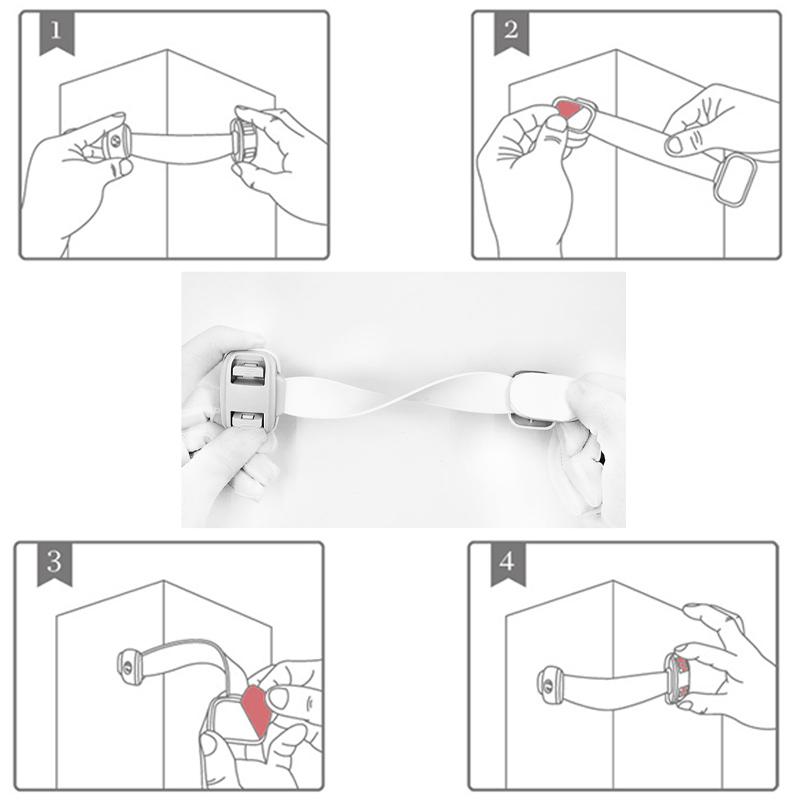 Baby-Sicherheitsschloss, Baby-Sicherheitsschutz, Türschloss, Kinder-Kühlschrankschloss