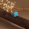 Antique Western Country Ring Aesthetic Vintage Ring Trendy Turquoise Ring  Boys