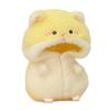 Cute 10cm Clothes Cartoon Hamster Yellow Jumpsuits Set Playing House Hairy Miniature Pajamas Gift