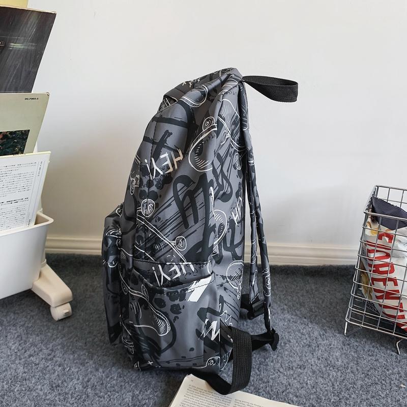 Мужской рюкзак с принтом граффити для женщин — фото 11