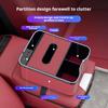 Scatola portaoggetti per bracciolo auto con porte di ricarica, luci LED multi-modalità, design ad alta capacità, organizer per console auto, custodia porta fazzoletti