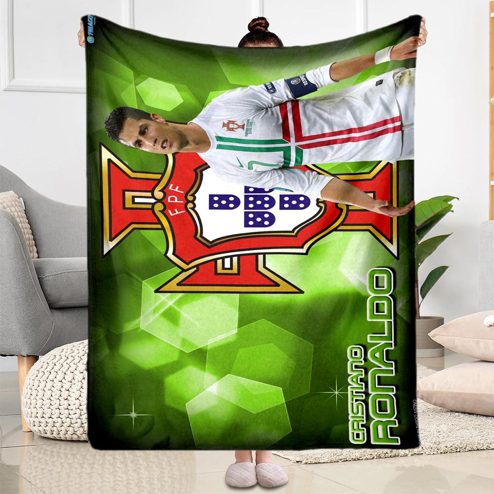 Cristiano Ronaldo's Legacy Blanket Ultra-Soft Suitable for Office Office Chair Seaside for All Seasons Digital Print