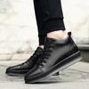 Fashion Luxury Men Elevator Shoes Height Increase Invisible8Cm Heighten Increasing Outdoor Antiskid Sneakers Lace-Up Casual Leather Shoe