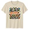 Eat Sleep Garden Repeat TShirt Gardening Hobby Tee Funny Garden