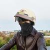 Motorcycle Half Helmet Open Helmet With Sun Visor Quick Release Motorcycle Head Gear For Men Cycling Scooter Skateboard Cruiser