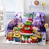 Christmas Gift Comedy Movie How the Grinch Stole Christmas blanket home warming, four season bed decoration sofa cover flannel throwing blanket K16