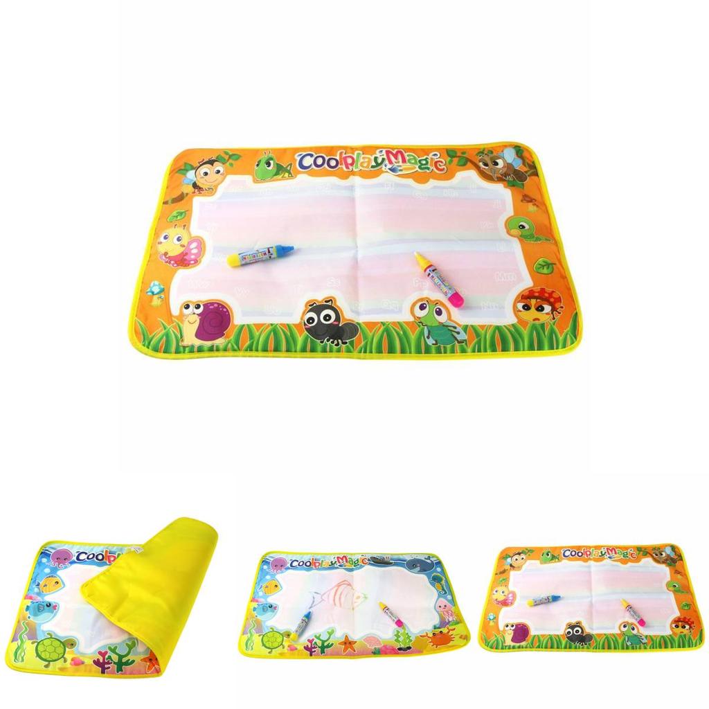 Reusable Cloth Water Drawing Mat Ocean Animal Doodle Board Sensory Play Educational Toy For Kids Toddlers