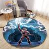 Adventure Animation Masters of the Universe Round Carpet and Rug Cartoon He-Man Pattern Home Decor Anti-slip Mat Yoga