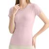 Summer Yoga Short-sleeved Running Sports T-shirt Women's Tight Yoga Clothes Top Professional Pilates Training Fitness Clothes