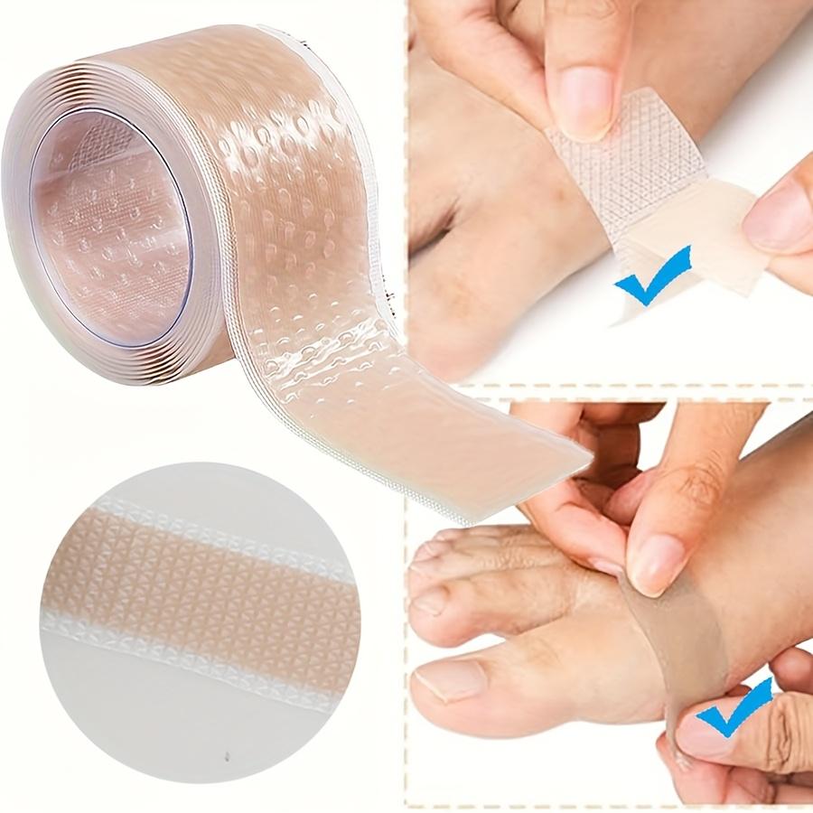 Cerotti per vesciche in gel di silicone, trasparenti, per proteggere il tallone di piedi, mani e dita, sollievo dall'attrito delle scarpe, prevenzione delle vesciche, flessibili e traspiranti.