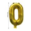 Globo de Número de Lámina de Aluminio Amplia Aplicación Seguro y Duradero Números 0-9 Globos de Lámina