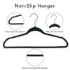 Non-Slip Velvet Adult Hangers 5 Count Ultra Slim Space Saving Closet Organizer Flocked Notched Swivel Hook Durable Clothes
