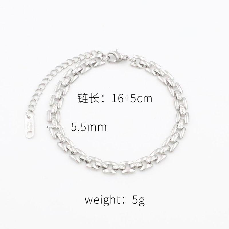 Хип-хоп Преувеличенная Металлическая Винтажная Кубинская Цепь Плетеная Лента Толстая Цепь Нейтральный Стиль Набор Ожерелья Браслета