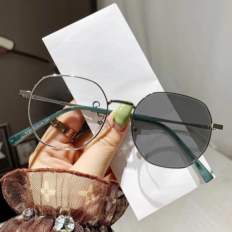 Luxury Women Men's Myopia Glasses Fashion Trend Smart Color Changing Short Sight Eyeglasses Finished Photochromic Minus Eyewear