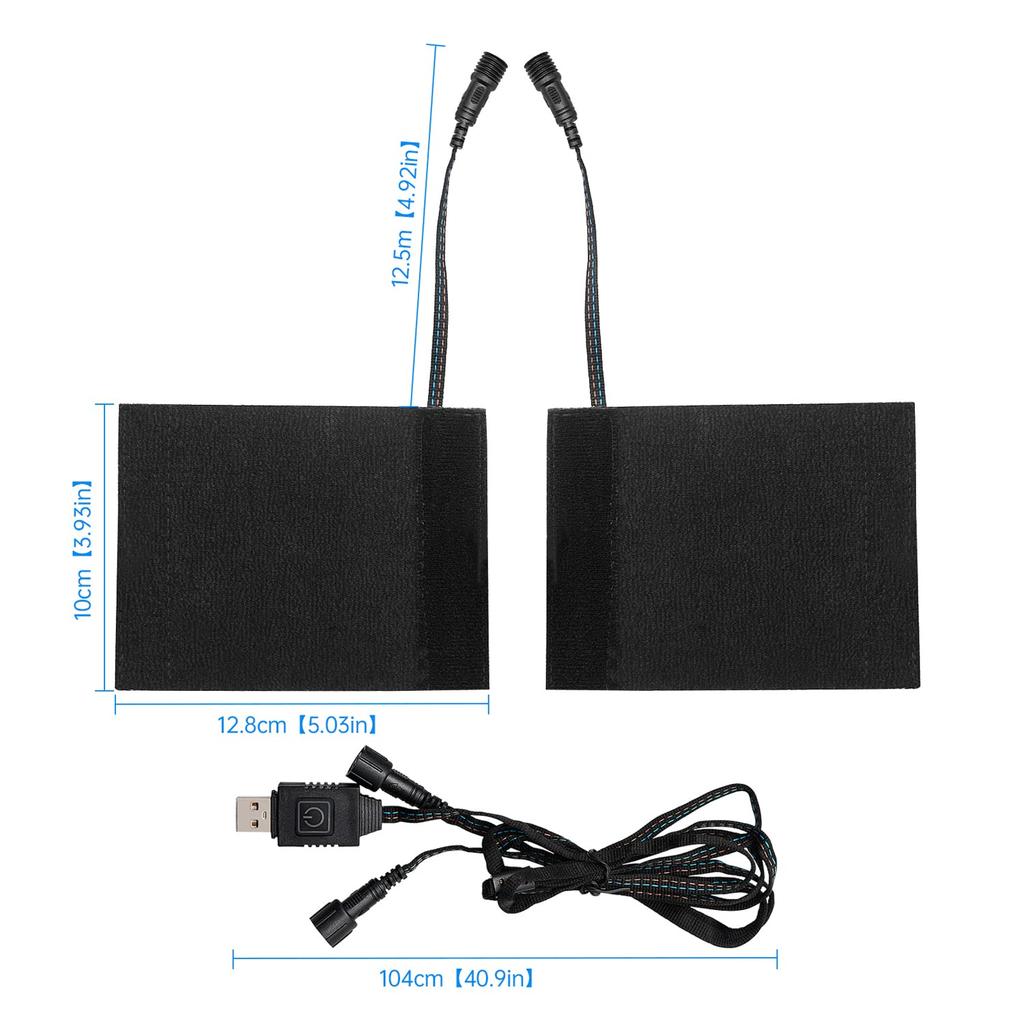Grip Heater for Motorcycles, Handle Heater, USB, Memory Function, Velcro, 6 Step Temperature Adjustment,