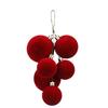 Shatterproof Christmas Tree Baubles Flocked Velvet Holiday Tree Decorations Festive Decor Balls