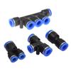 Pneumatic Fittings Pipe Connector Tube 4 5 14mm OD Hose Reducing 8 10 12mm PG PVG PEG PW PZAG  Plastic Push In Air Quick Fitting