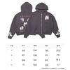 Oversized Unisex Hooded Sweatshirt With Distressed Washed Letter Print Cotton Blend Casual Top Teens Adults