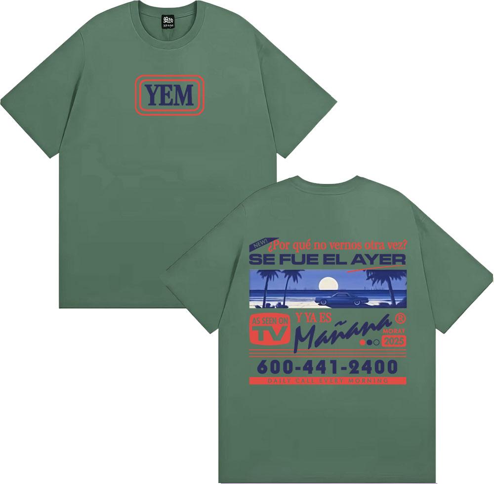 

Band Morat Asuntos Pendientes Album Yem Logo Tshirt Mens Clothing High Street Hip Hop Punk T Shirts Oversized Cotton Tshirts 3XL