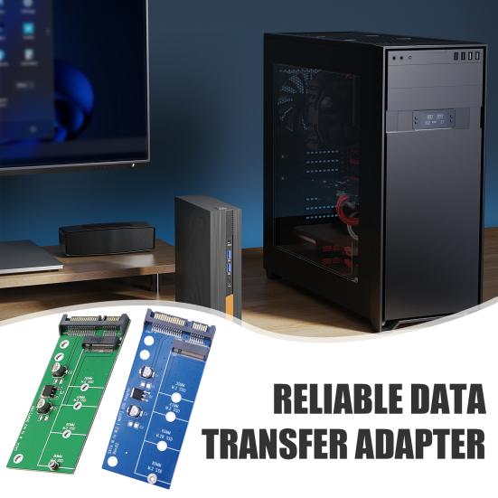 

M.2 SSD to SATA Adapter Card High-Speed Transmission Heat Dissipation Easy чорний