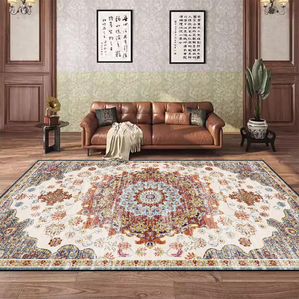 Modern Light Luxury Carpets for Living Room Persia Decoration Large Carpets Comfortable Soft Bedroom Rug Non-slip Washable Mat