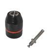2-13mm Keyless Threaded Metal Drill Chuck, Hex Shank/SDS/Square Quick Grip Adapter, Chuck for Drill Bits Screwdriver Tap&Sockets