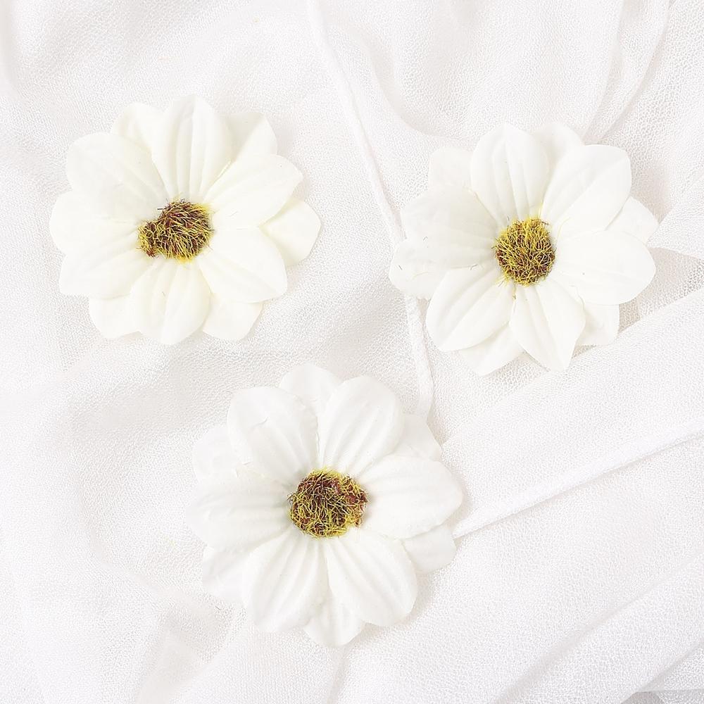 10/20 Stück Künstliche Doppelschichtige Sonnenseide Simulationsblumen Wohnzimmer Küchendekoration Zimmer Hochzeitsdeko DIY-Zubehör