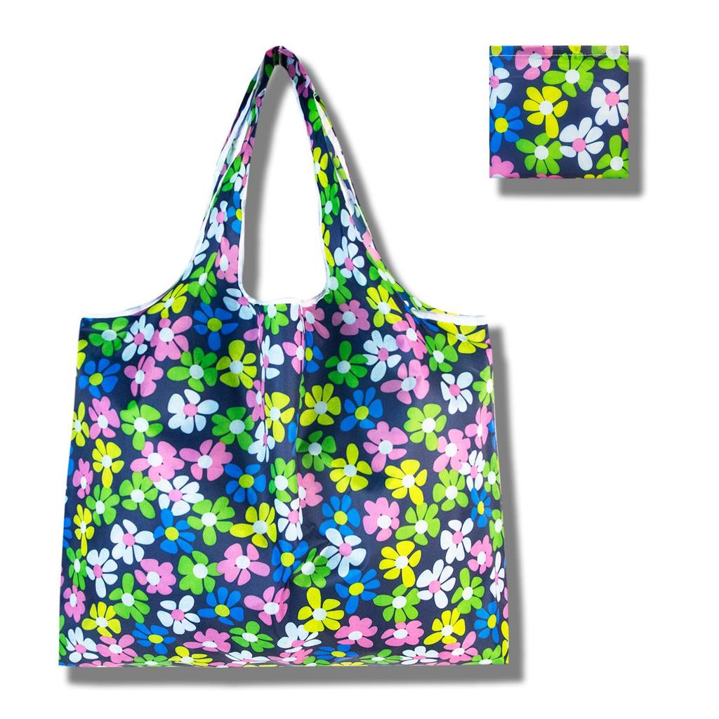 Eco-Friendly Large Capacity Foldable Tote Bag - Creative, Portable, Printed, and In Stock