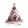 2D Flat Acrylic Christmas Color Gift Christmas Tree Home Living Room Holiday Desktop Decoration Assembly Props