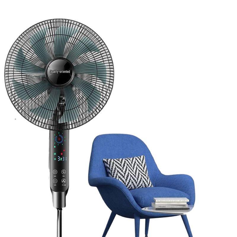 Ventilatore Elettrico Silenzioso a Risparmio Energetico: Ventilatore da Pavimento/Scrivania Oscillante Radiocomandato con Timer Meccanico, Design Verticale e Grande Flusso d'Aria