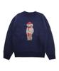 CONICHIWA BONJOUR Classic Animal Knit (Navy)