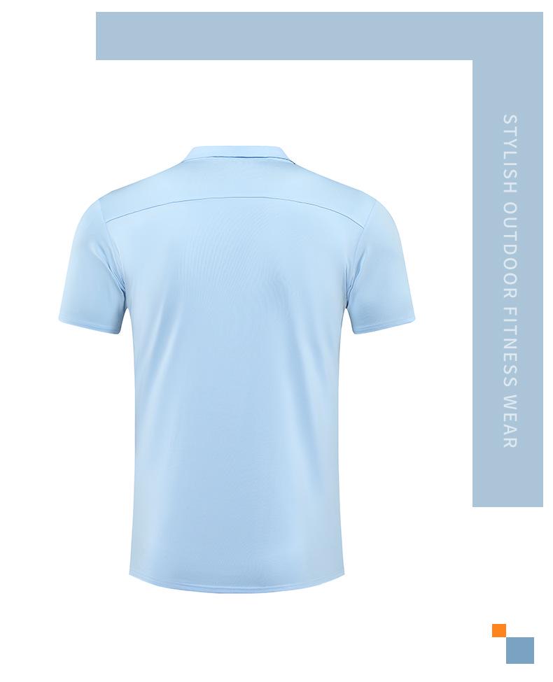 Quick-Drying Sports T-Shirt: Short Sleeve, Casual Polo, Custom Printed for Fitness and Corporate Culture.