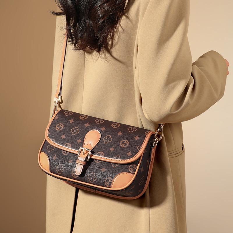 Nová podzimní a zimní taška pod paži crossbody dámská taška s potiskem luxusní taška na dojíždění taška přes rameno