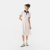 GAP Women's Classic Embroidered Logo Pleated Waist Maxi Dress