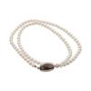 Sakuya Baby Pearl Shell Pearl Long Necklace, White Pearls, 4mm, 42cm, Necklace & Jewelry Case Set (art-ne-442)