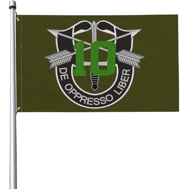 10th Special Forces Group Spg Flag 3x5 Ft Garden Flag Double Sided Outdoor Banner Yard House Home Decor Flag Fade Resistant